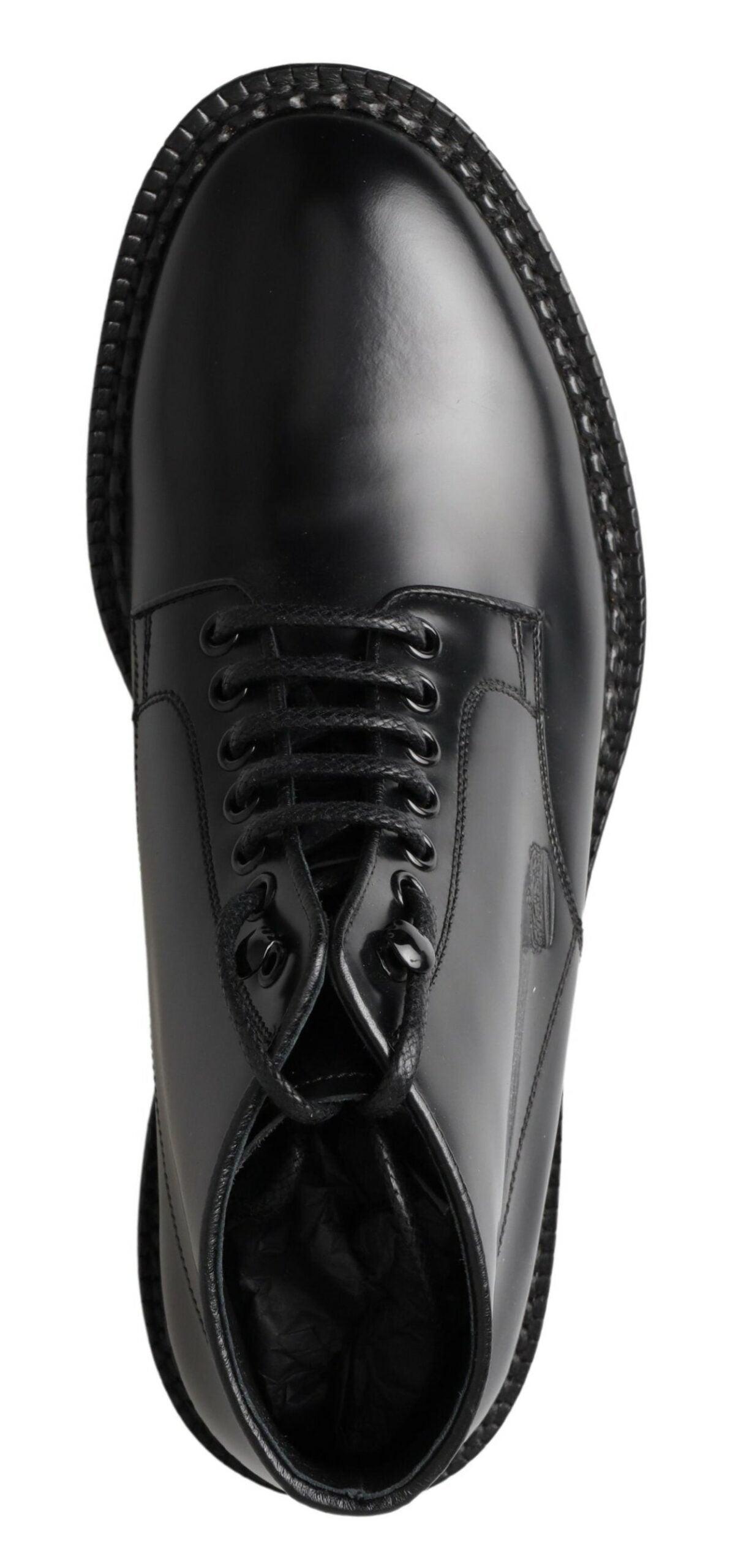 Dolce & Gabbana Elegant Black Leather Men's Boots - Arichezz.store