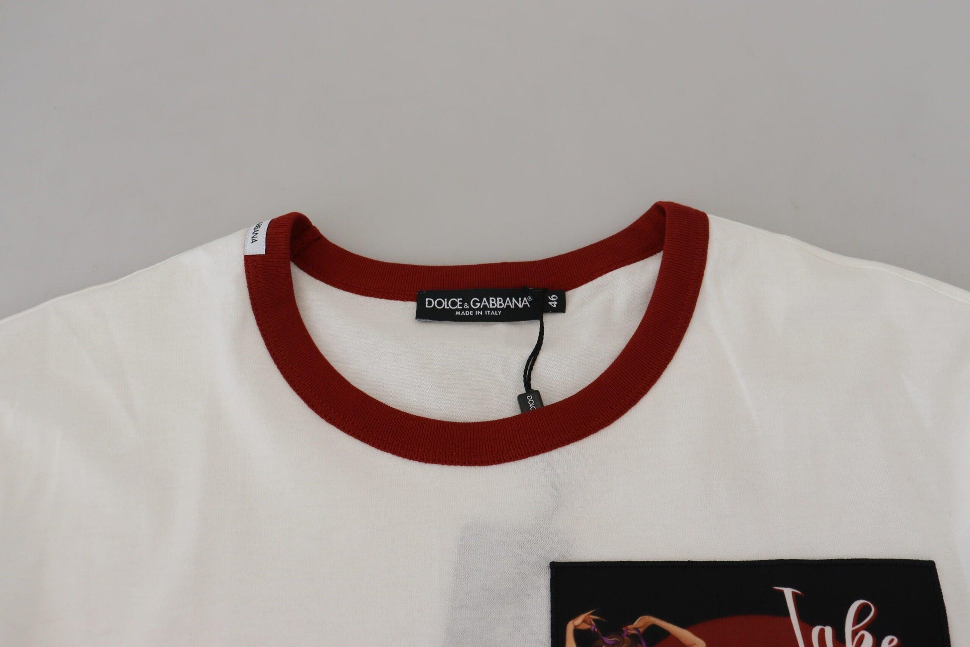 Dolce & Gabbana Elegant White Crewneck Cotton T-Shirt - Arichezz.store