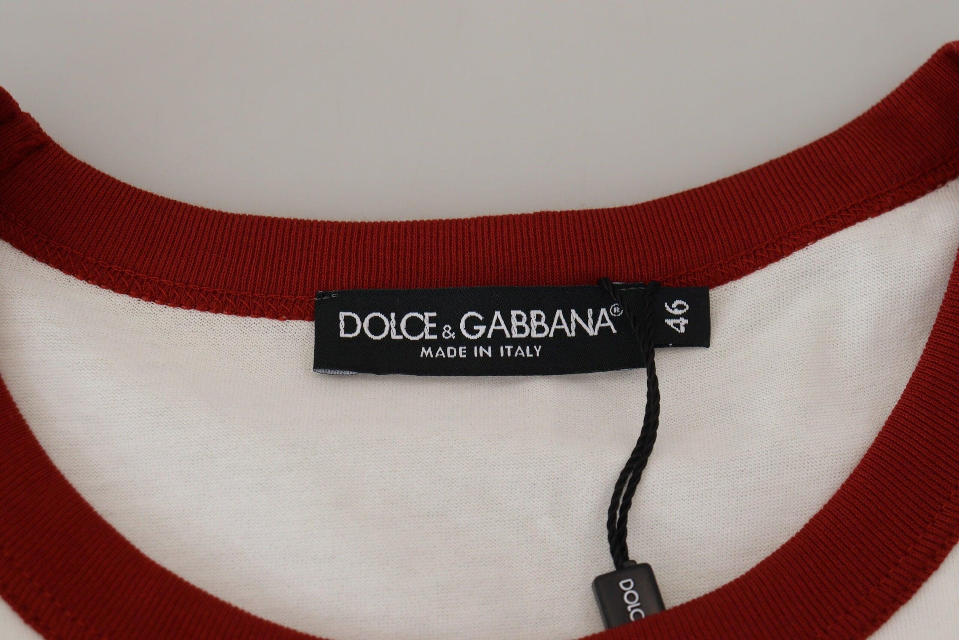 Dolce & Gabbana Elegant White Crewneck Cotton T-Shirt - Arichezz.store