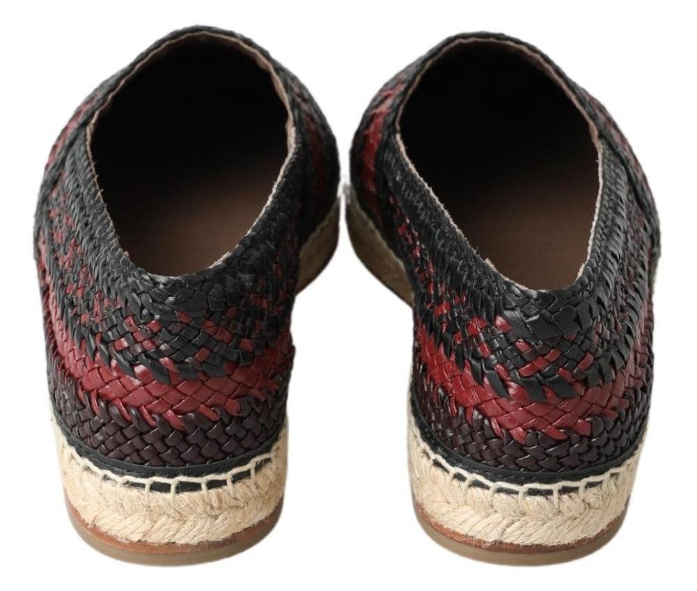 Dolce & Gabbana Elegant Woven Leather Espadrilles - Arichezz.store