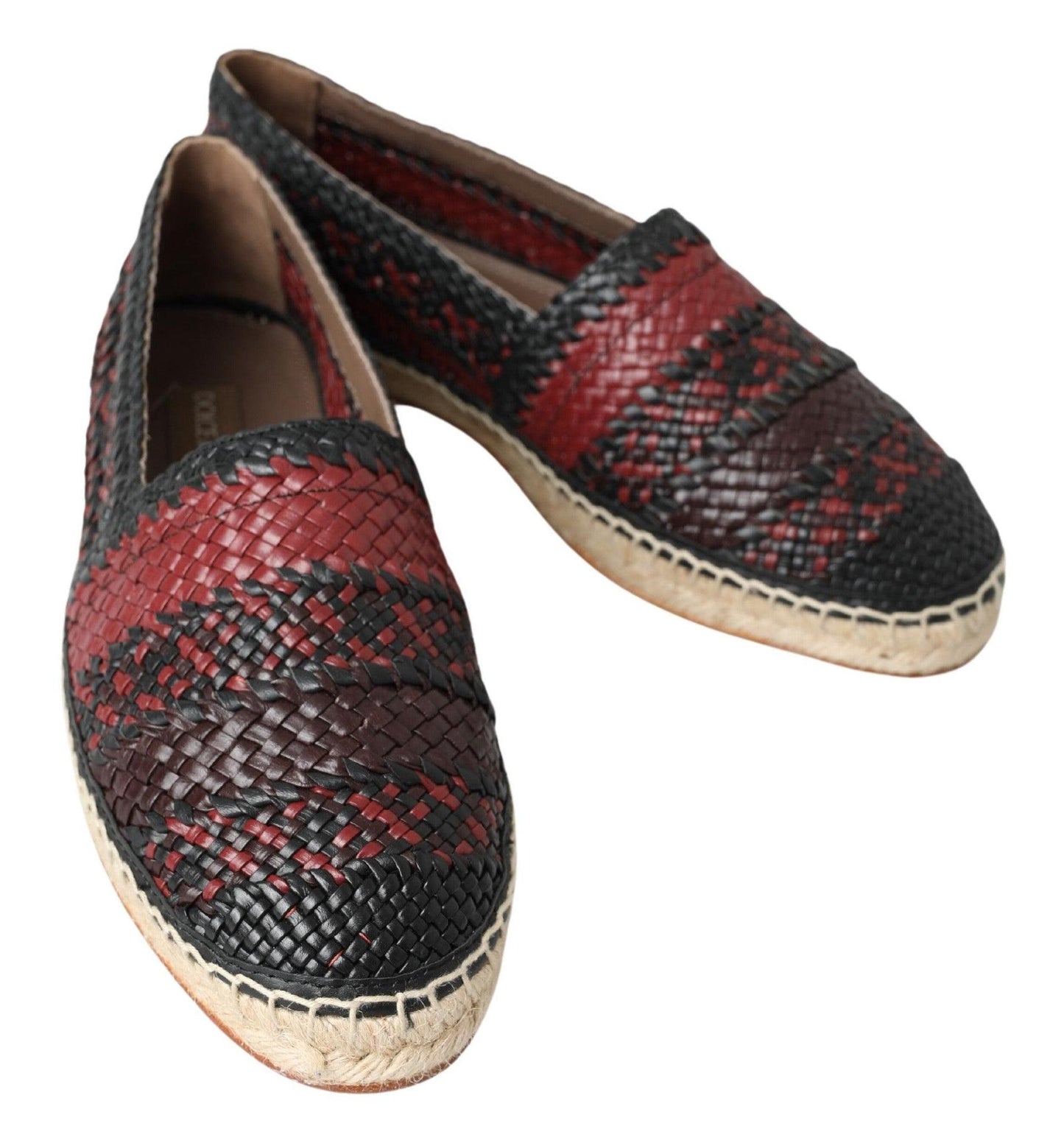 Dolce & Gabbana Elegant Woven Leather Espadrilles - Arichezz.store