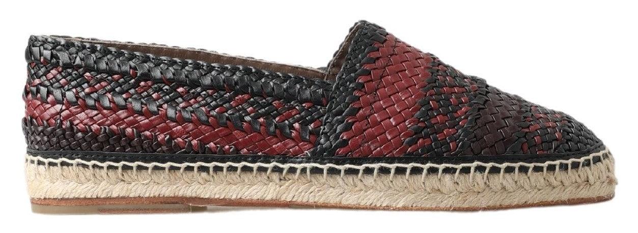 Dolce & Gabbana Elegant Woven Leather Espadrilles - Arichezz.store