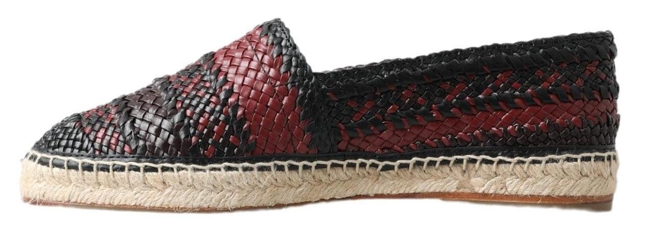 Dolce & Gabbana Elegant Woven Leather Espadrilles - Arichezz.store