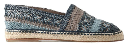 Dolce & Gabbana Sumptuous Woven Leather Espadrilles - Arichezz.store