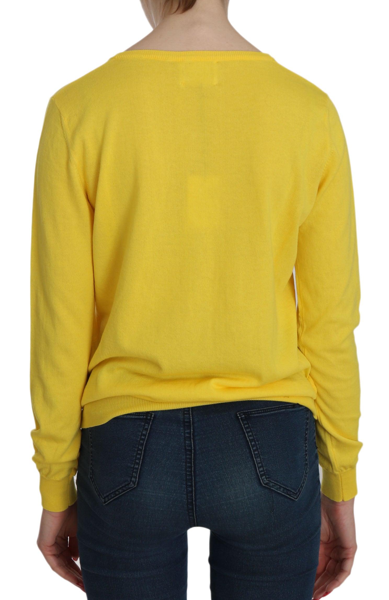 Jucca Radiant Yellow Cotton Sweater - Arichezz.store