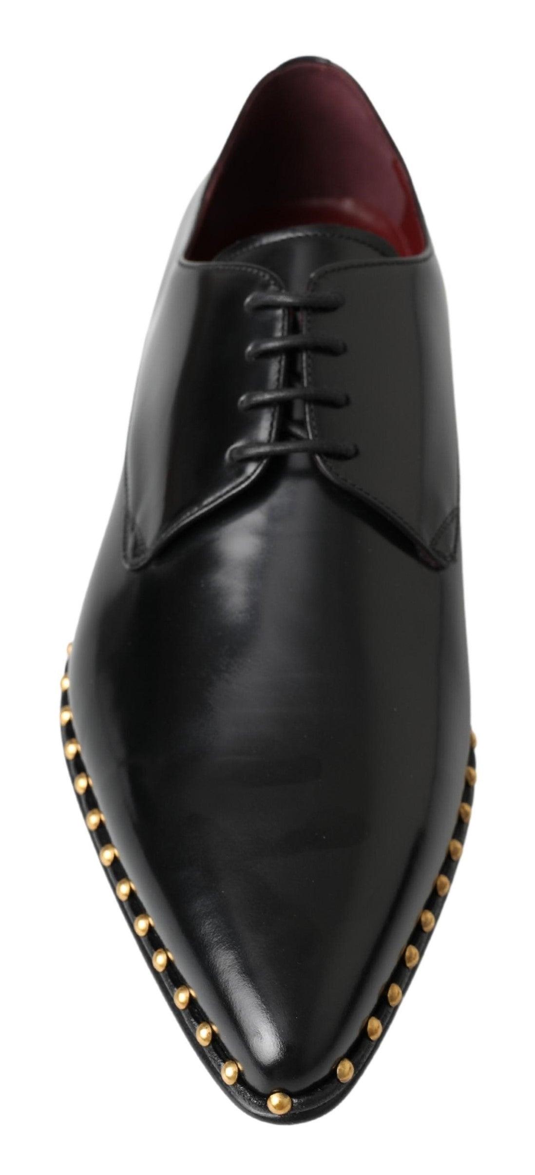 Dolce & Gabbana Elegant Studded Derby Formal Shoes - Arichezz.store