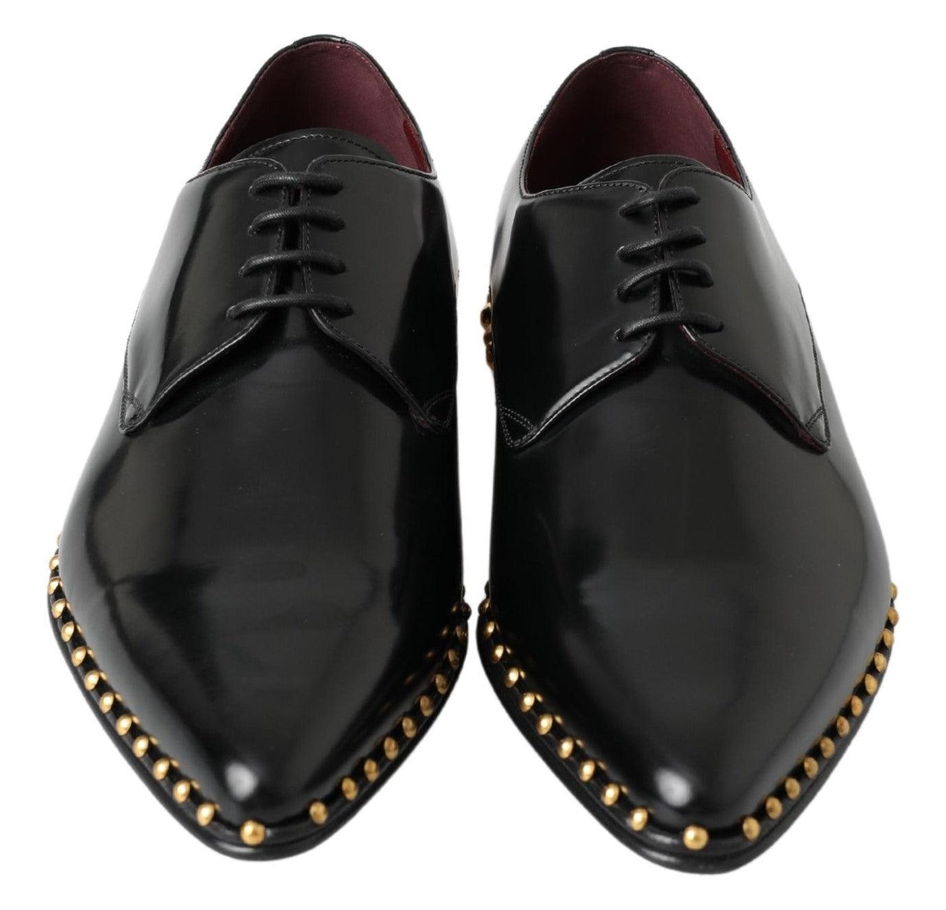 Dolce & Gabbana Elegant Studded Derby Formal Shoes - Arichezz.store