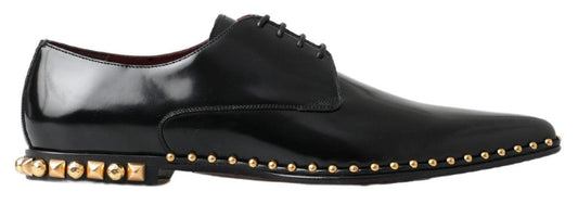 Dolce & Gabbana Elegant Studded Derby Formal Shoes - Arichezz.store