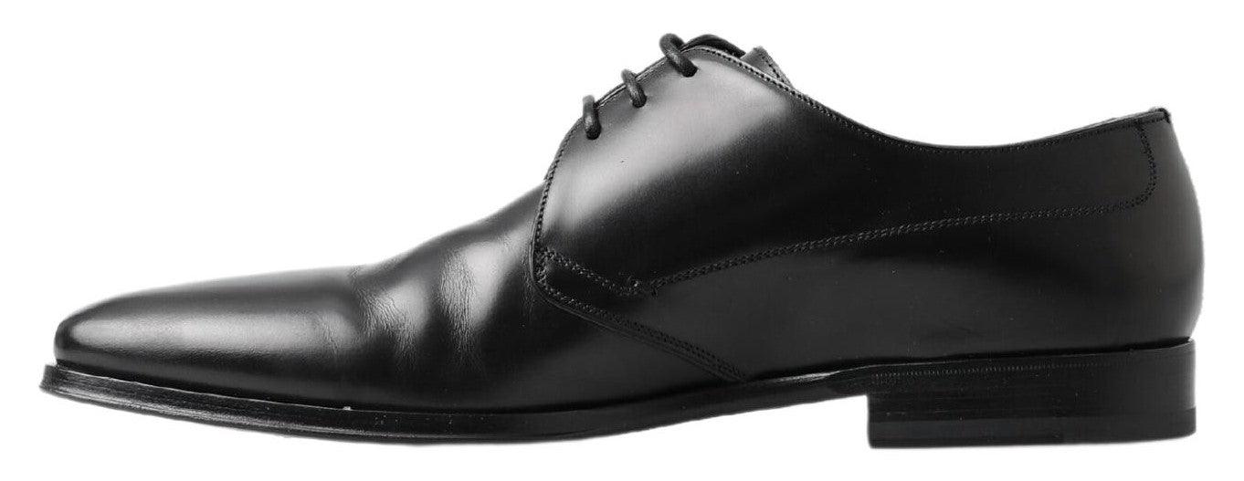 Dolce & Gabbana Classic Black Leather Derby Shoes - Arichezz.store