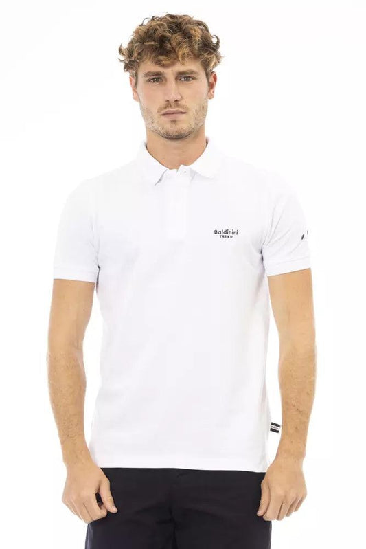 Baldinini Trend Black Cotton Men Polo - Arichezz.store