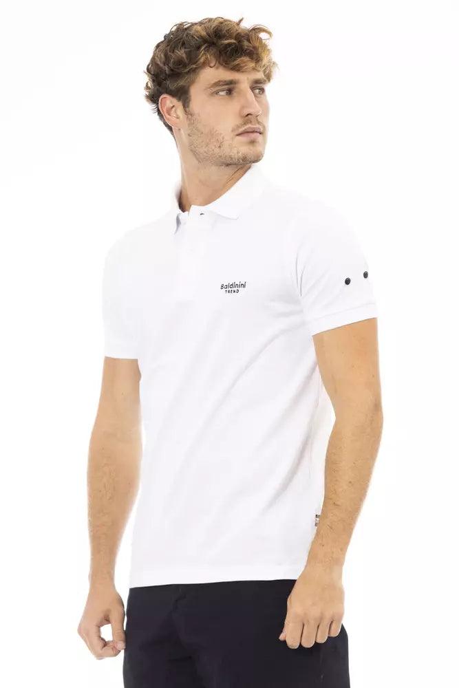 Baldinini Trend Black Cotton Men Polo - Arichezz.store