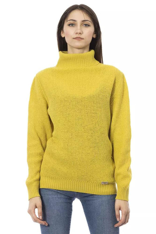 Baldinini Trend Yellow Wool Women Sweater - Arichezz.store