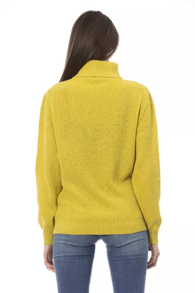 Baldinini Trend Yellow Wool Women Sweater - Arichezz.store