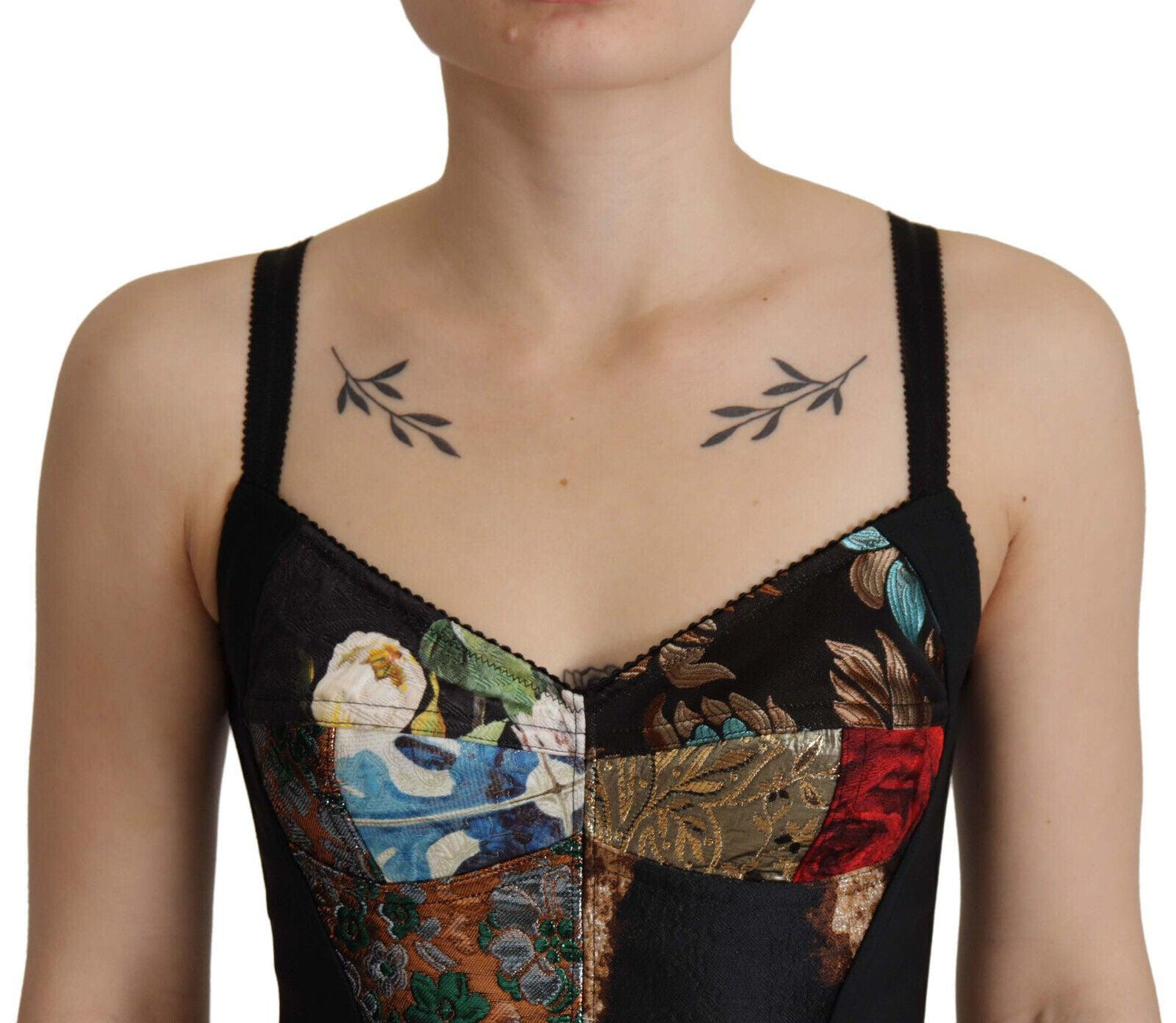 Dolce & Gabbana Elegant Floral Corset Top Blouse - Arichezz.store