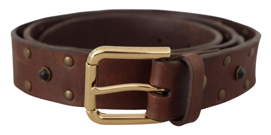 Dolce & Gabbana Elegant Leather Belt with Metal Buckle - Arichezz.store