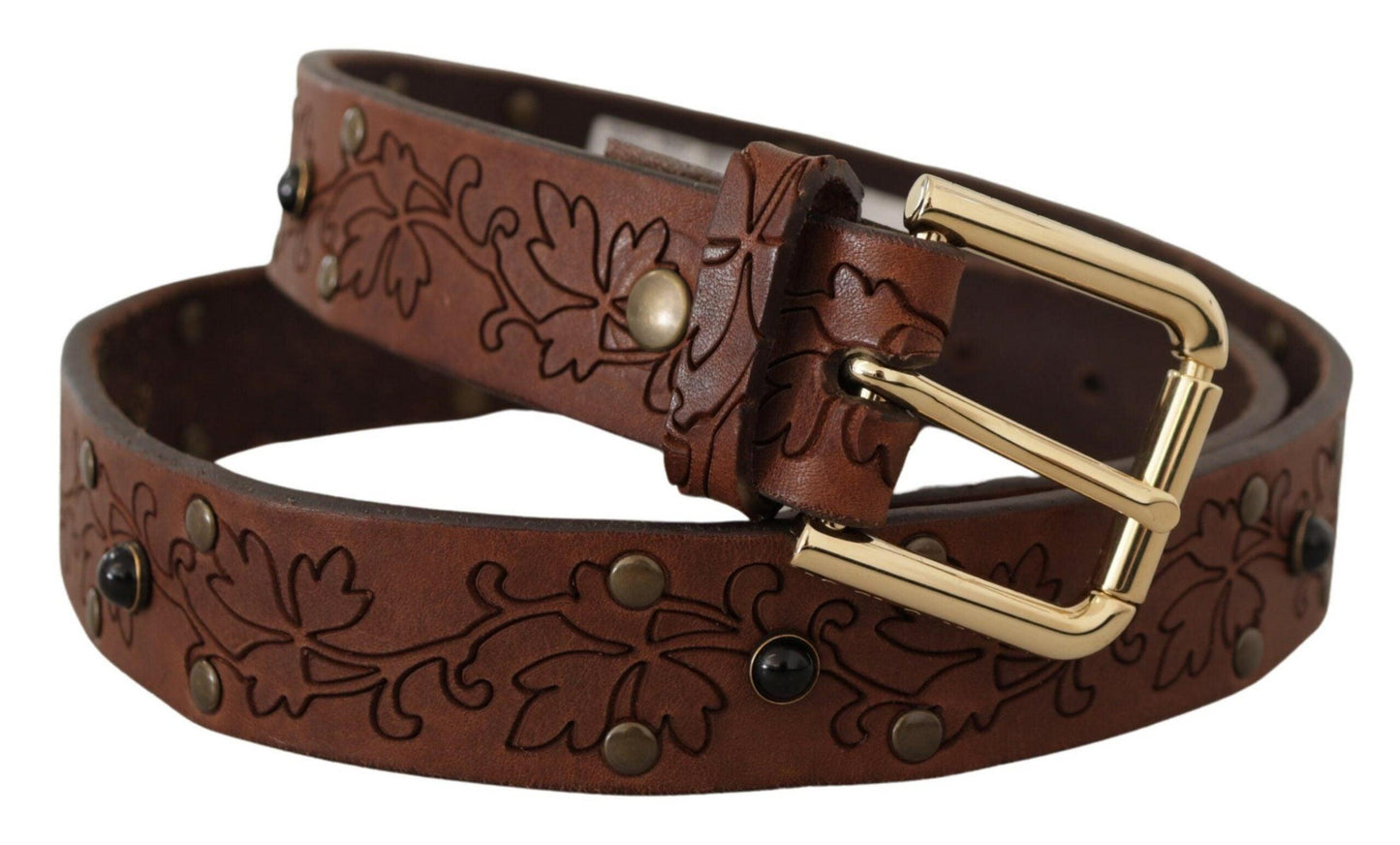 Dolce & Gabbana Elegant Leather Belt with Metal Buckle - Arichezz.store