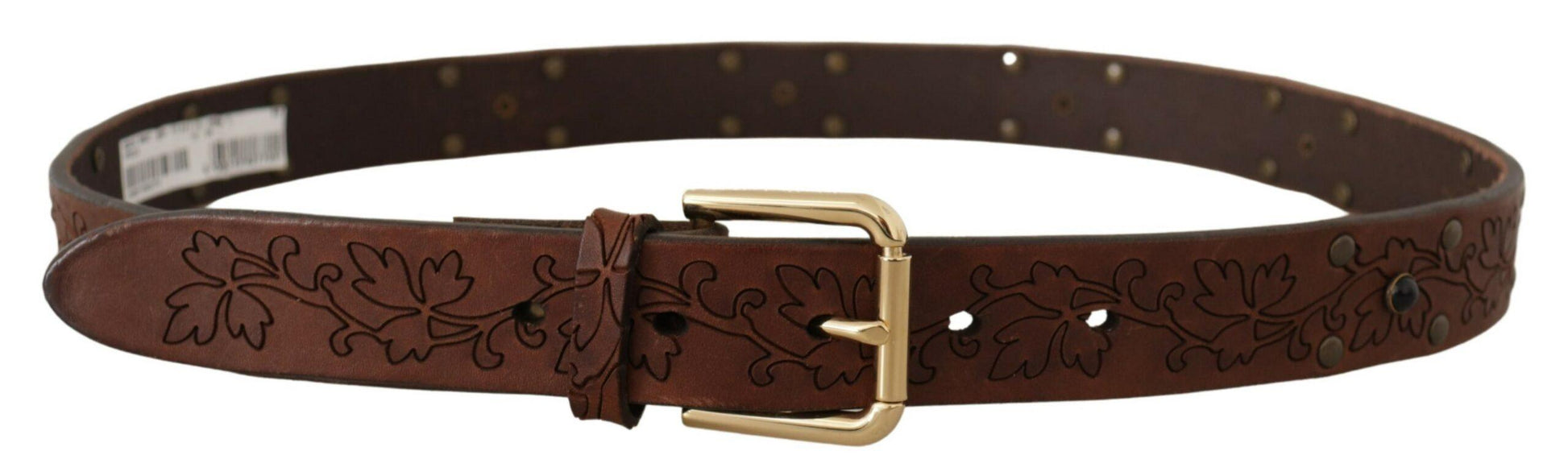 Dolce & Gabbana Elegant Leather Belt with Metal Buckle - Arichezz.store