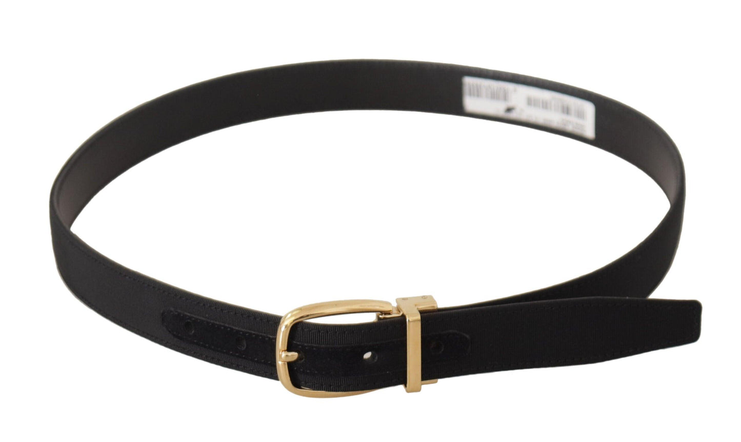 Dolce & Gabbana Elegant Black Leather Belt - Arichezz.store