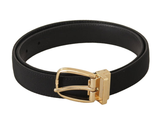 Dolce & Gabbana Elegant Black Leather Belt - Arichezz.store