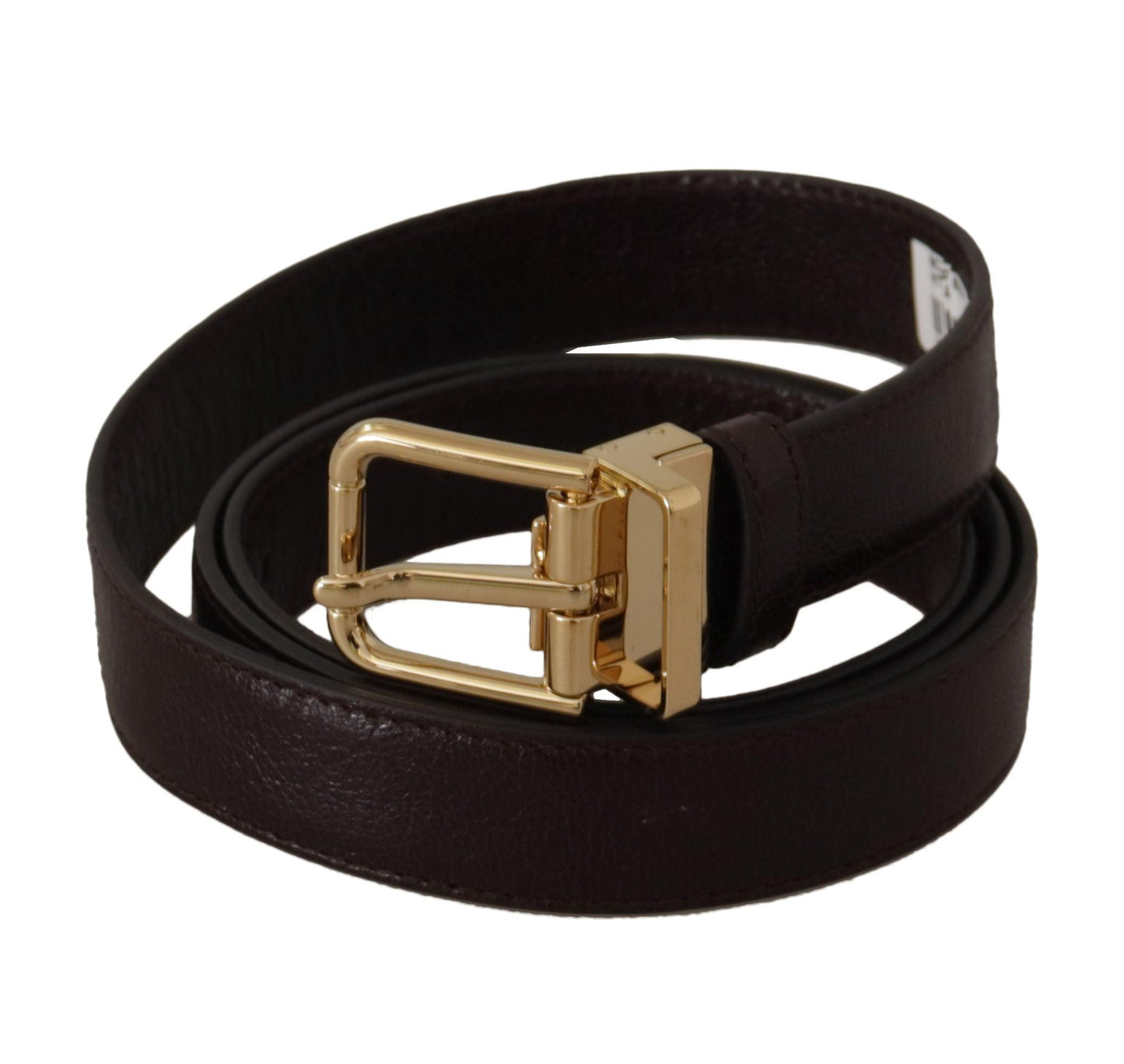 Dolce & Gabbana Elegant Leather Belt with Metal Buckle - Arichezz.store