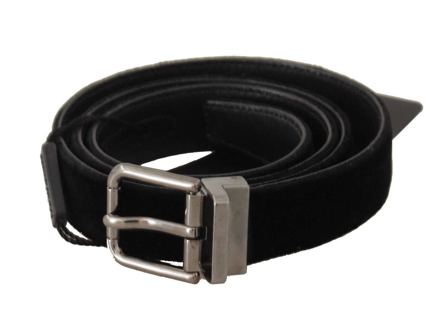 Dolce & Gabbana Elegant Black Cotton-Leather D&G Belt - Arichezz.store