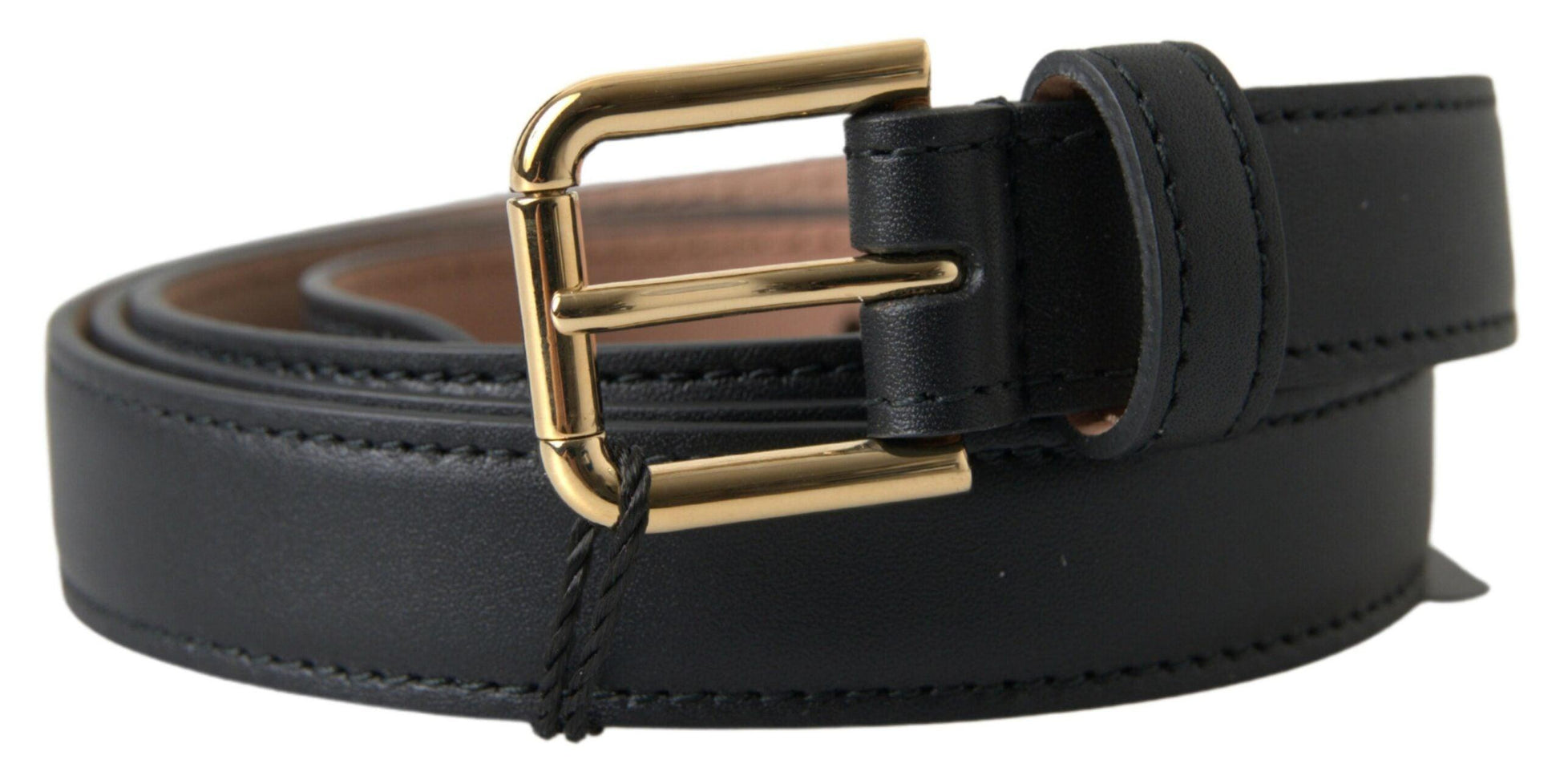 Dolce & Gabbana Elegant Italian Leather Belt with Metal Buckle - Arichezz.store