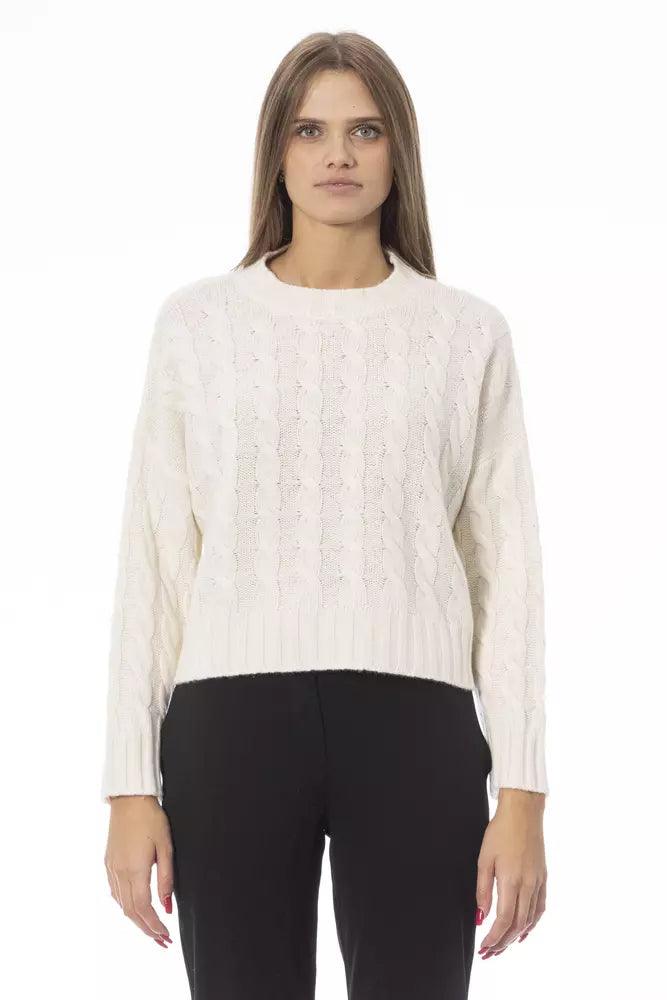 Baldinini Trend Beige Wool Women Sweater - Arichezz.store