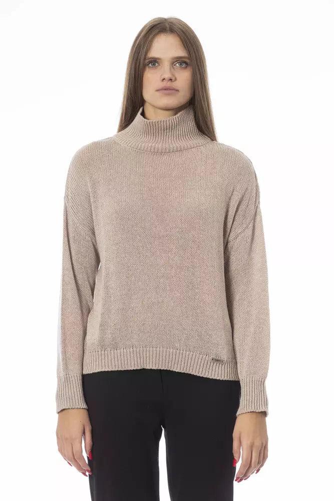 Baldinini Trend Beige Wool Women Sweater - Arichezz.store