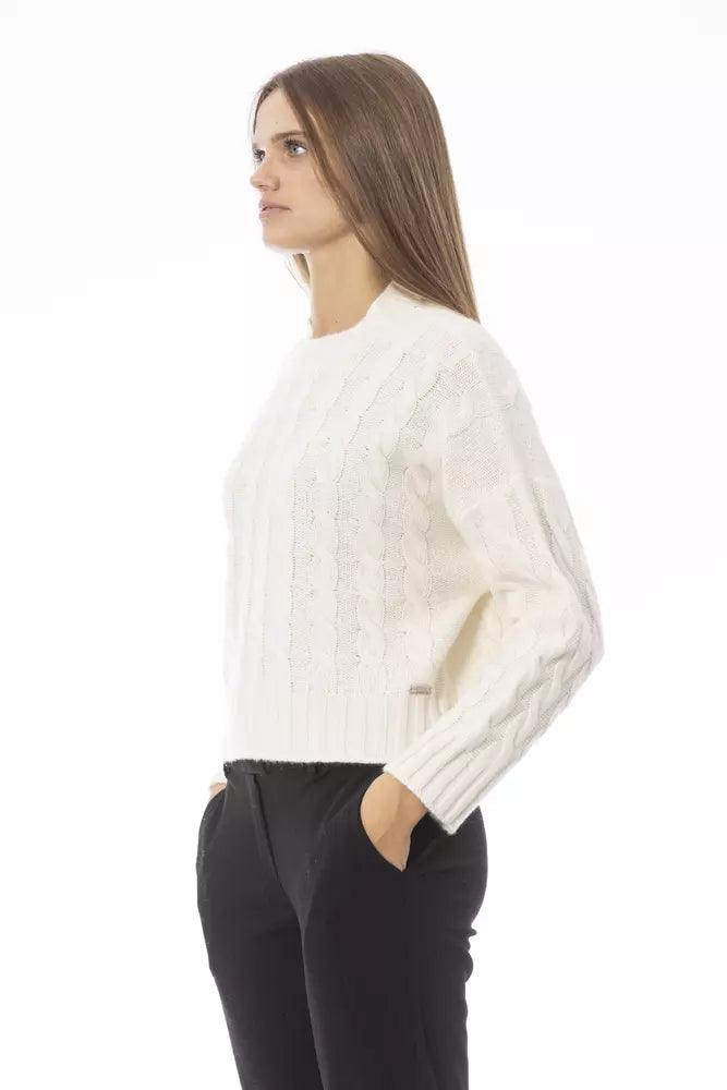 Baldinini Trend Beige Wool Women Sweater - Arichezz.store