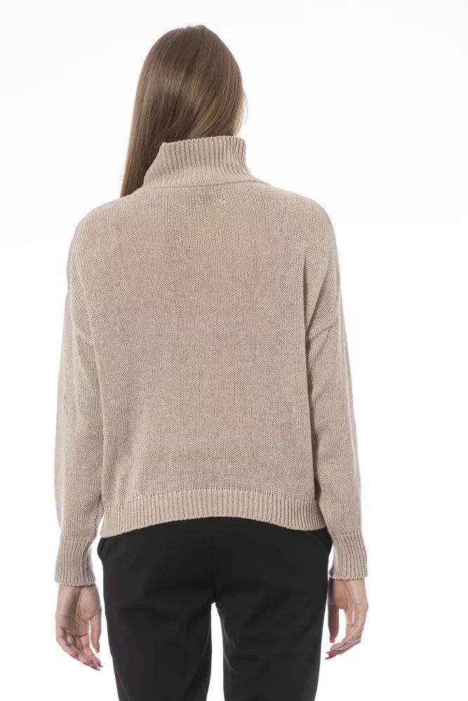 Baldinini Trend Beige Wool Women Sweater - Arichezz.store