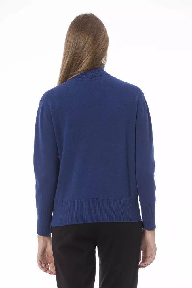 Baldinini Trend Blue Wool Women Sweater - Arichezz.store