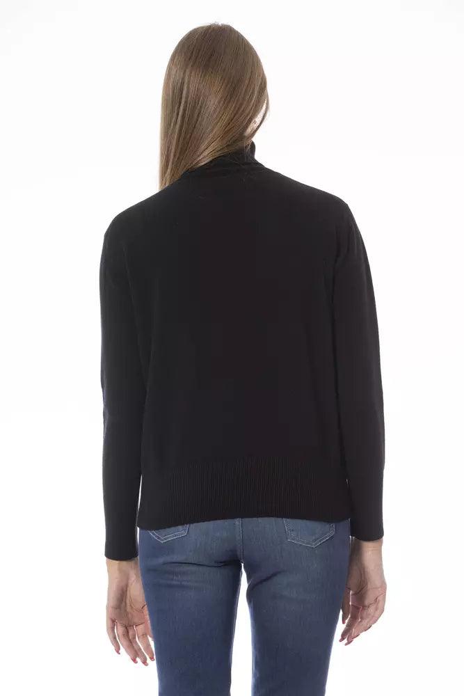 Baldinini Trend Black Wool Women Sweater - Arichezz.store