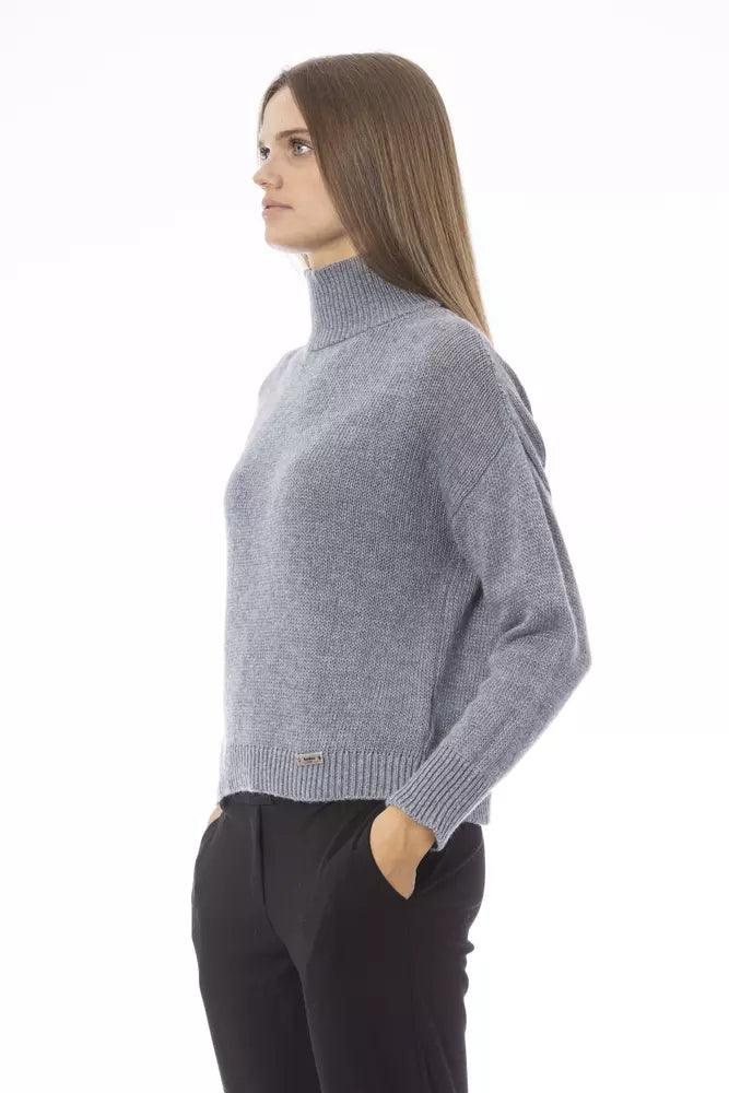 Baldinini Trend Gray Wool Women Sweater - Arichezz.store