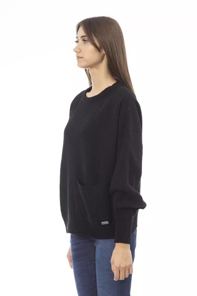 Baldinini Trend Black Cashmere Women Sweater - Arichezz.store