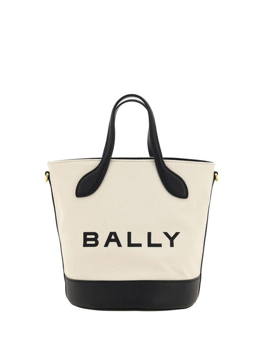 Bally Elegant Monogram Bucket Bag in Black & White - Arichezz.store