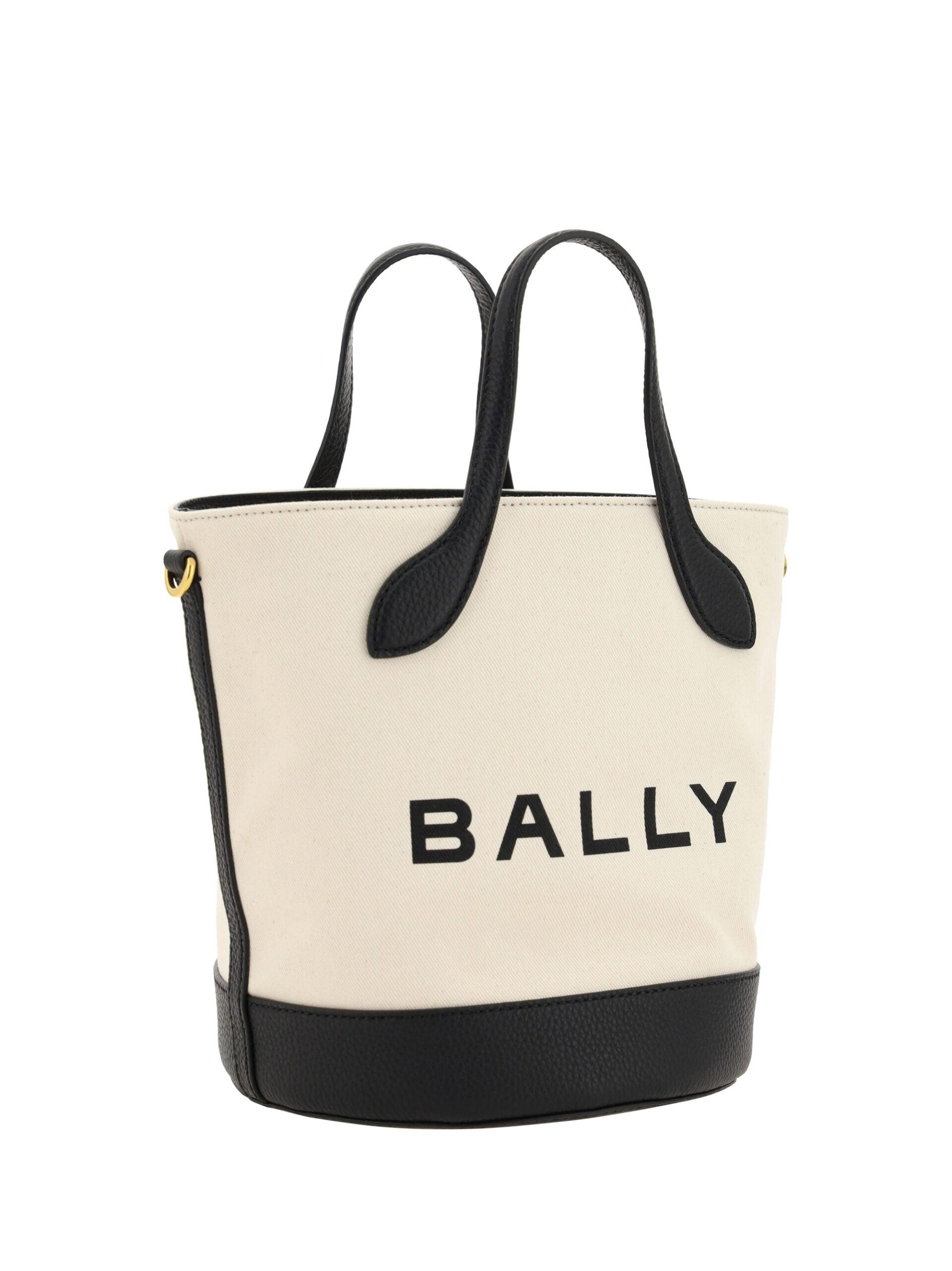 Bally Elegant Monogram Bucket Bag in Black & White - Arichezz.store