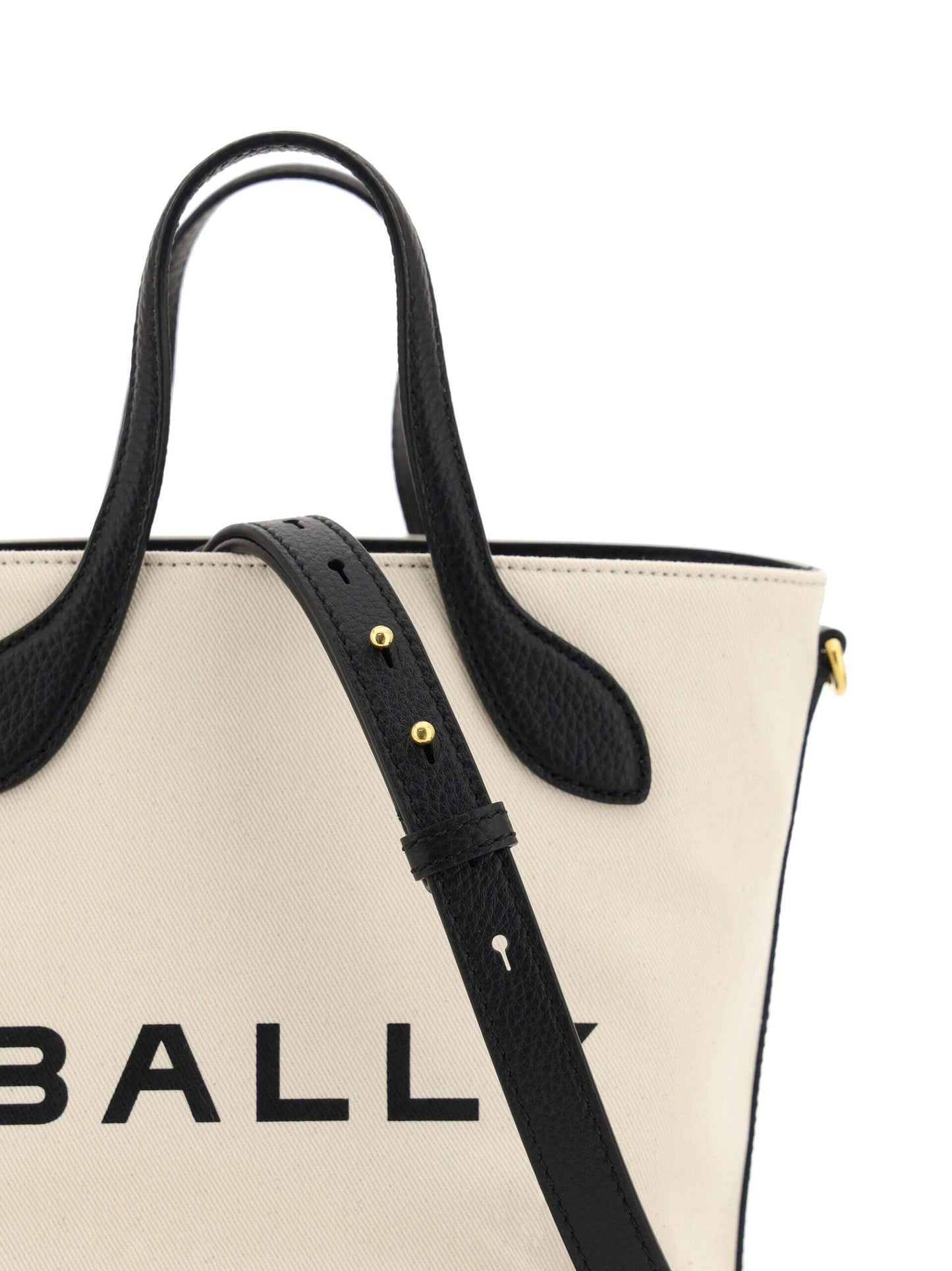 Bally Elegant Monogram Bucket Bag in Black & White - Arichezz.store