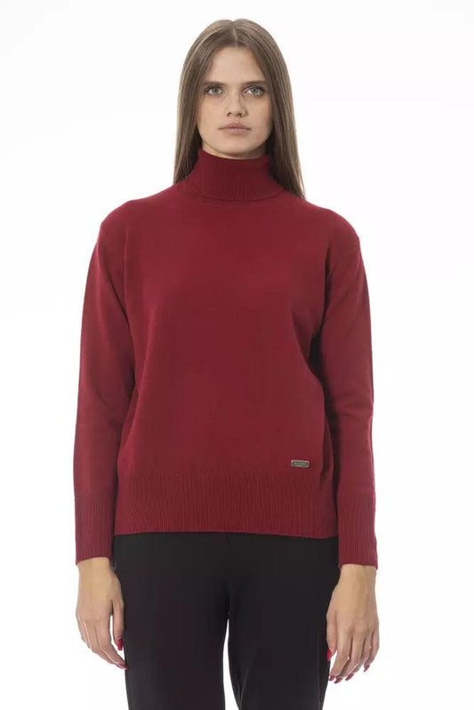 Baldinini Trend Red Wool Women Sweater - Arichezz.store