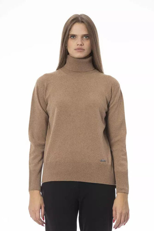 Baldinini Trend Beige Wool Women Sweater - Arichezz.store