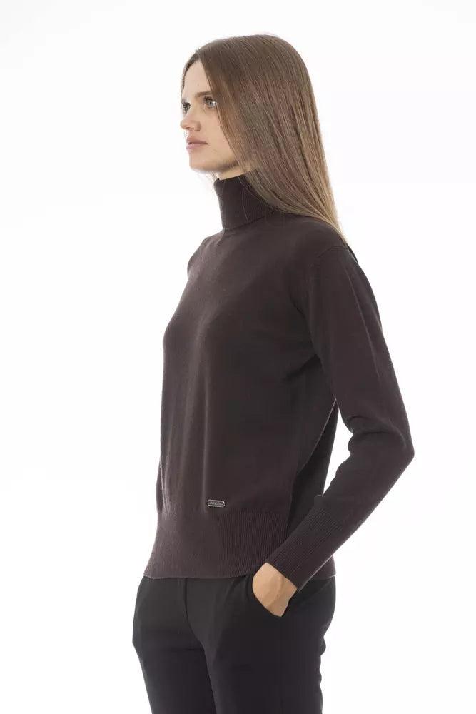 Baldinini Trend Brown Wool Women Sweater - Arichezz.store