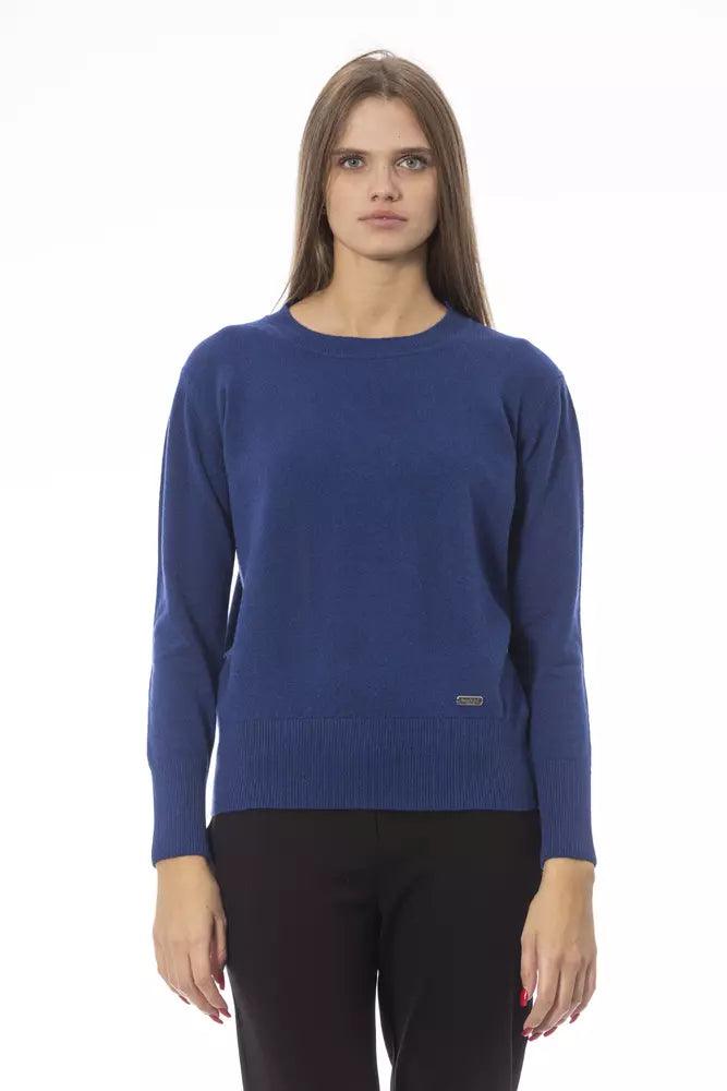 Baldinini Trend Blue Wool Women Sweater - Arichezz.store