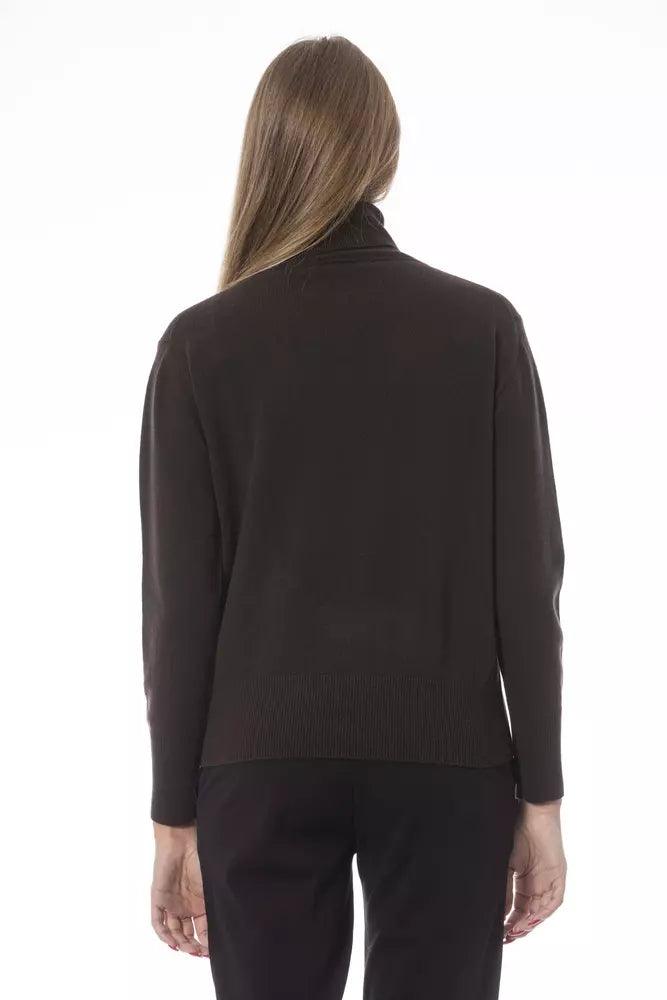 Baldinini Trend Brown Wool Women Sweater - Arichezz.store