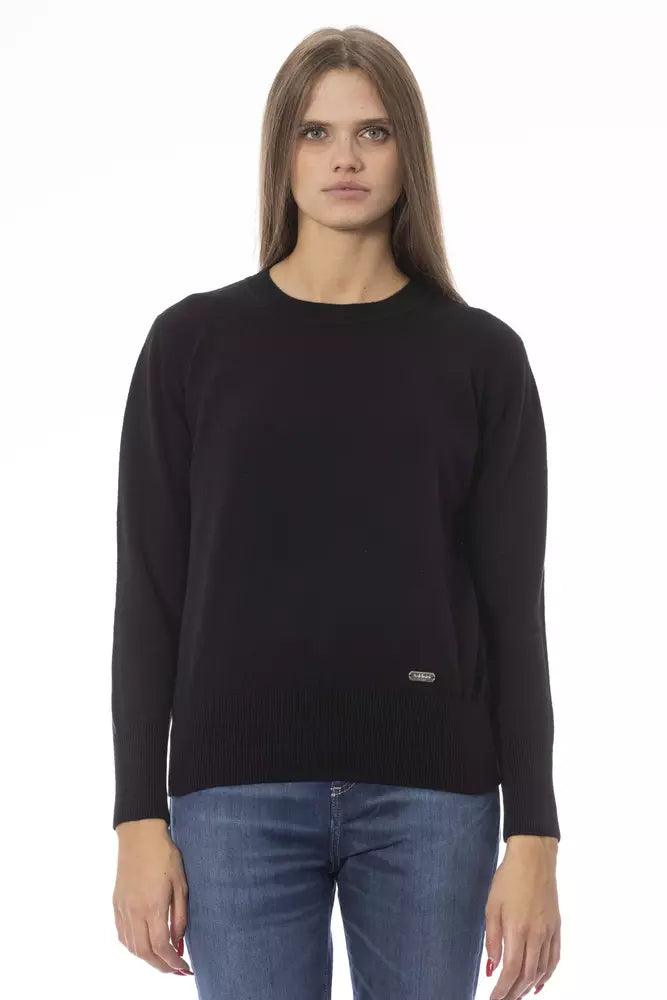 Baldinini Trend Black Wool Women Sweater - Arichezz.store