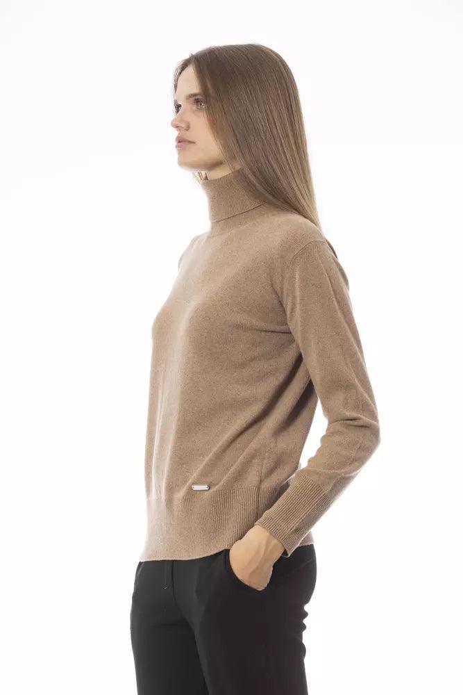 Baldinini Trend Beige Wool Women Sweater - Arichezz.store