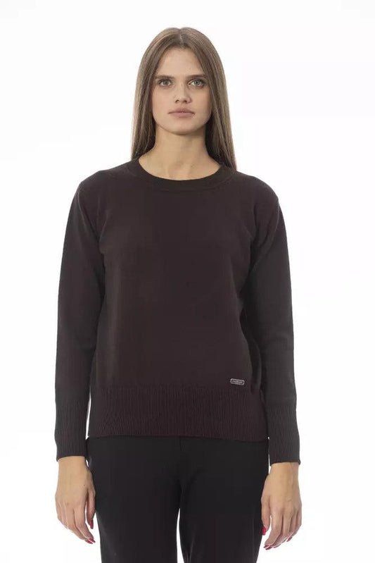 Baldinini Trend Brown Wool Women Sweater - Arichezz.store