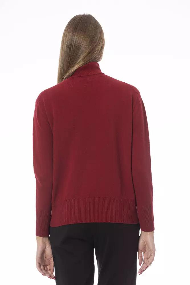 Baldinini Trend Red Wool Women Sweater - Arichezz.store