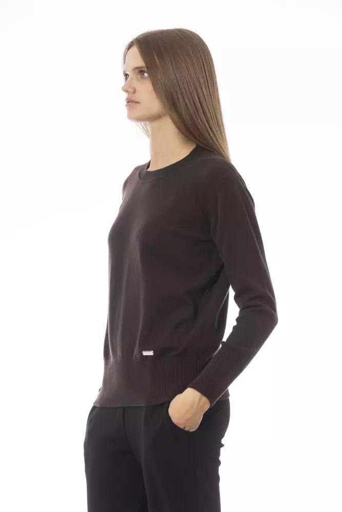 Baldinini Trend Brown Wool Women Sweater - Arichezz.store