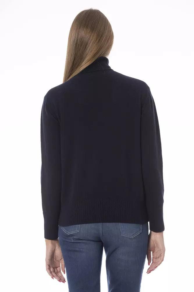 Baldinini Trend Blue Wool Women Sweater - Arichezz.store