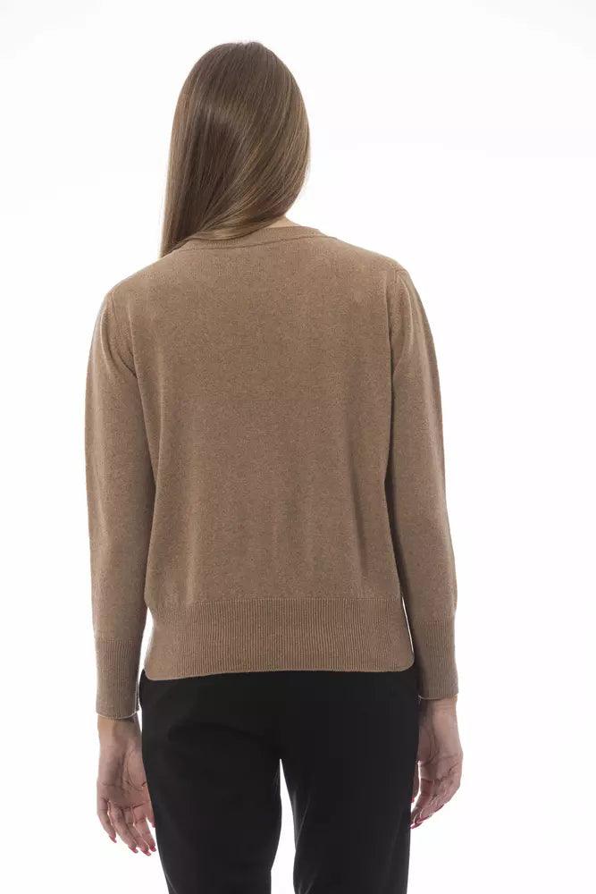 Baldinini Trend Beige Wool Women Sweater - Arichezz.store