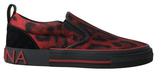 Dolce & Gabbana Chic Leopard Print Loafers Sneakers - Arichezz.store